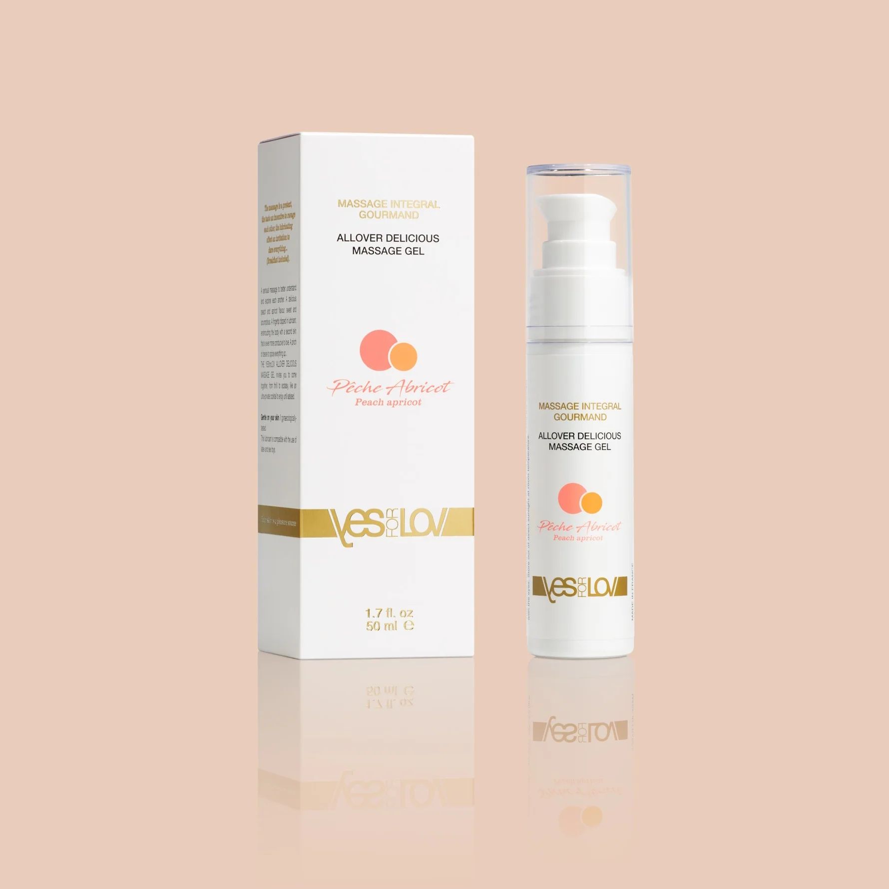 Массажный гель-смазка Allover Delicious Massage Gel с ароматом персика и абрикоса - 50 мл. — изображение 4