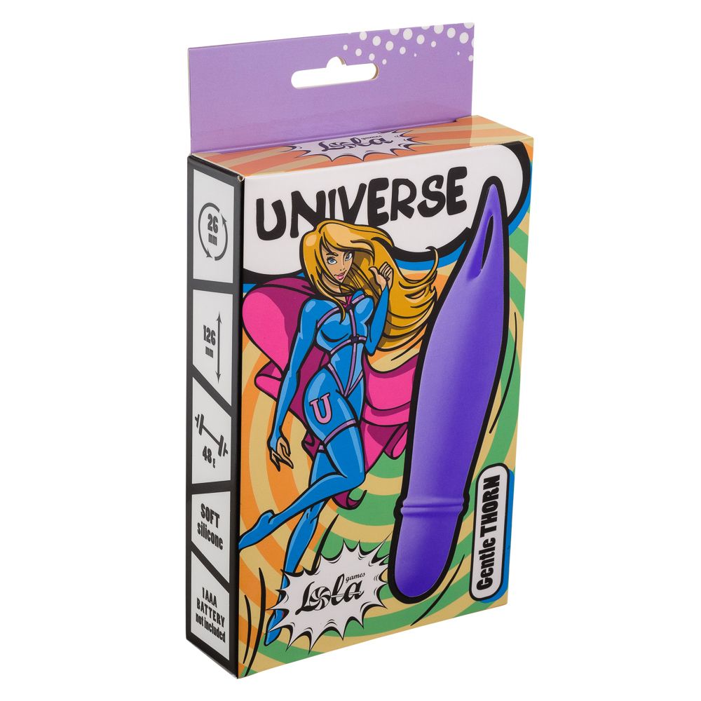 Фиолетовый мини-вибратор Universe Gentle Thorn — изображение 2