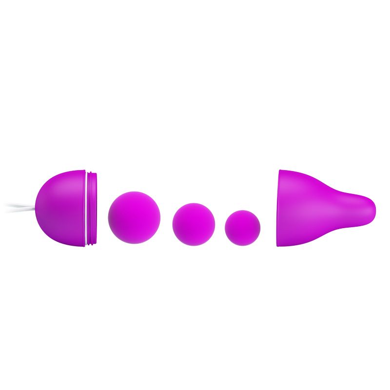 Лиловое вагинальное яйцо с утяжеляющими шариками Kegel Ball — изображение 2