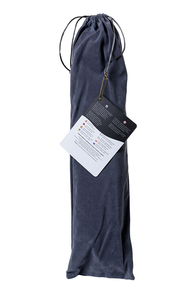 Черная силиконовая анальная втулка с хвостом чернобурой лисы - размер S — изображение 7