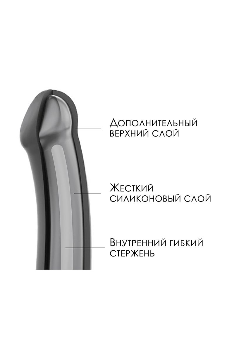 Черный фаллос на присоске Silicone Bendable Dildo XL - 20 см. — изображение 8
