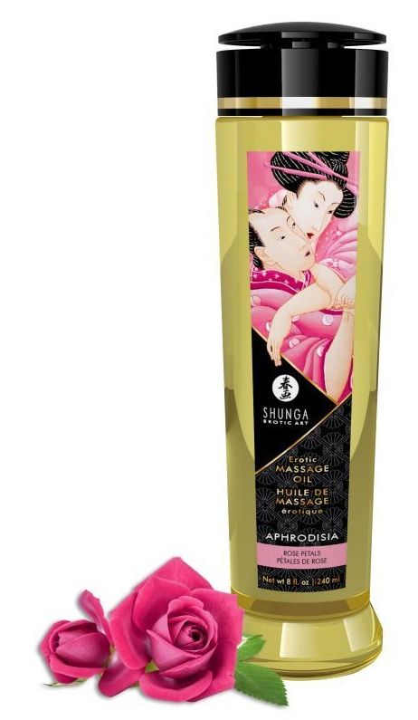 Массажное масло с ароматом розы Aphrodisia - 240 мл. — изображение 2
