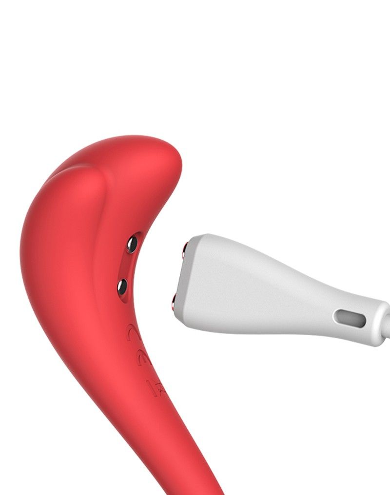 Красный интерактивный вибромассажер Phoenix Neo — изображение 3