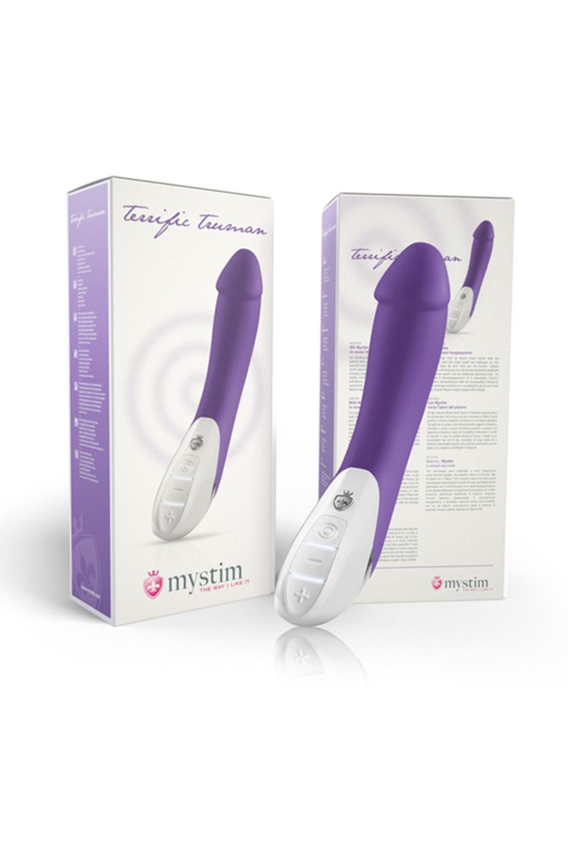 Фиолетовый вибратор Mystim Terrific Truman - 27 см. — изображение 6