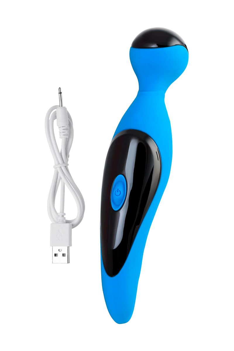 Голубой вибростимулятор COSMY - 18,3 см. — изображение 6