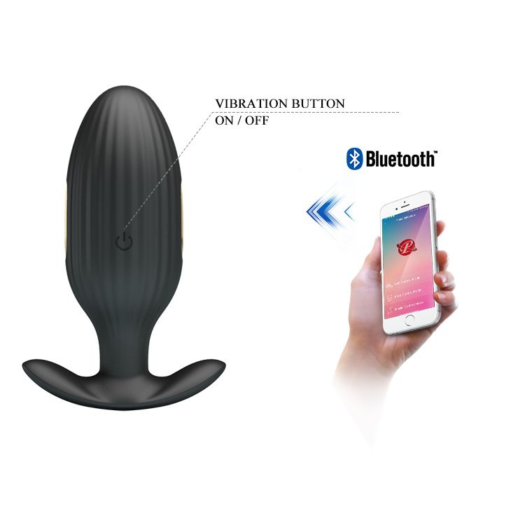 Черная анальная вибропробка с электростимуляцией Jefferson - 9,2 см. — изображение 5