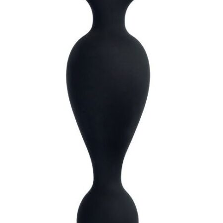 Черная анальная цепочка Aquilae - 18 см.