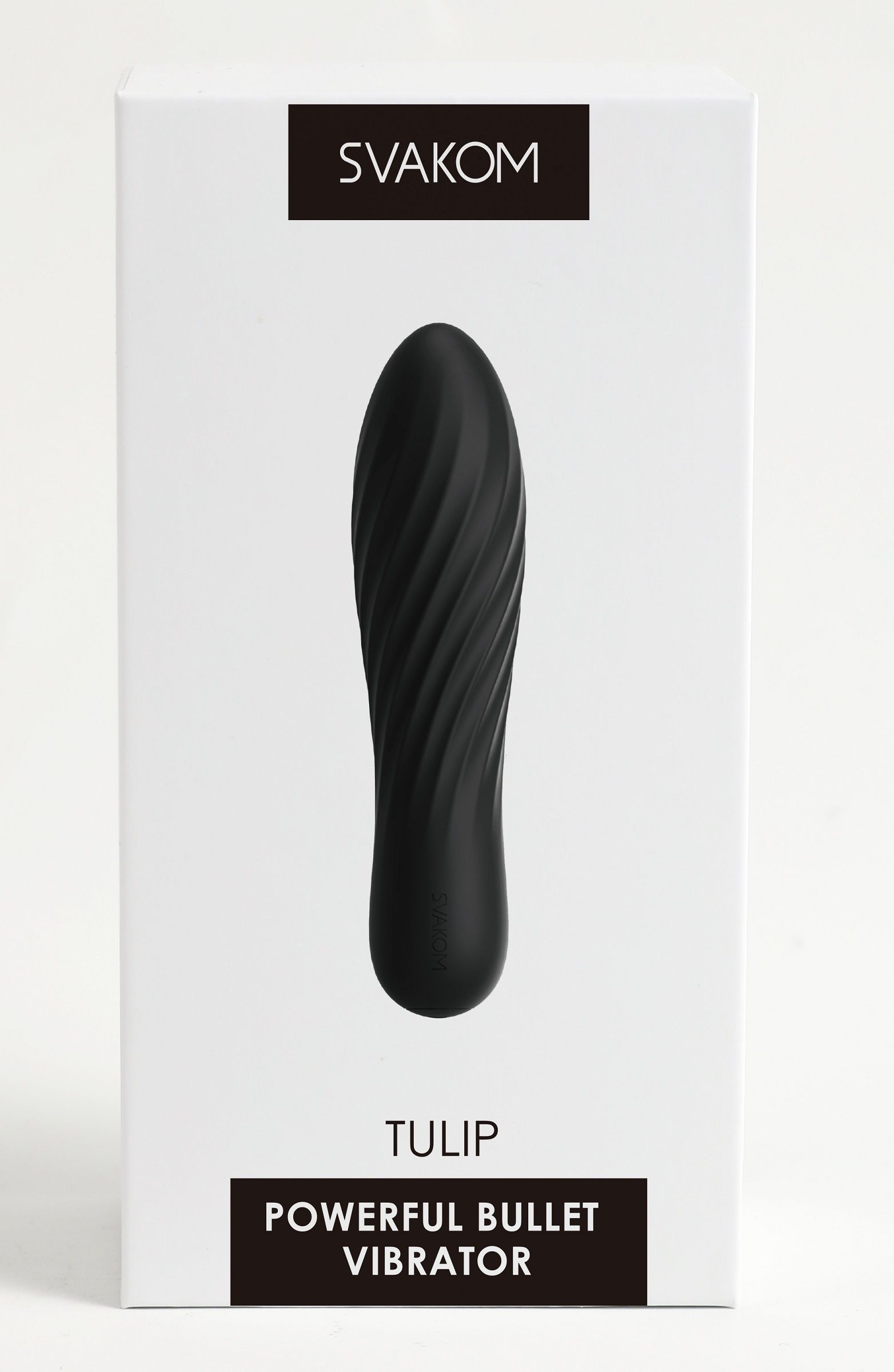 Черная вибропуля Tulip - 10,6 см. — изображение 3