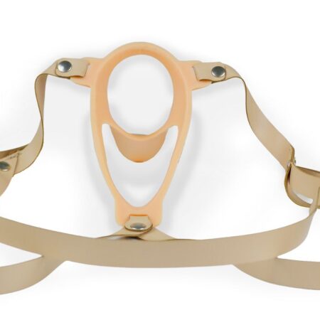 Телесный эректор-ложечка с фиксацией на ремешках MEN STYLE