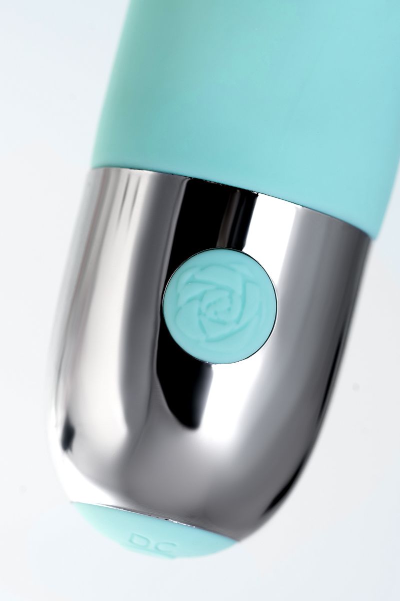 Мятный рельефный вибратор с клиторальной стимуляцией Flax - 17,5 см. — изображение 12