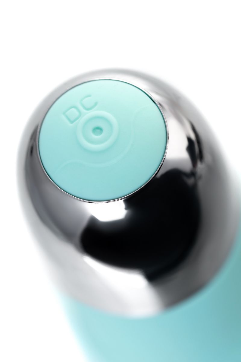 Мятный рельефный вибратор с клиторальной стимуляцией Flax - 17,5 см. — изображение 13