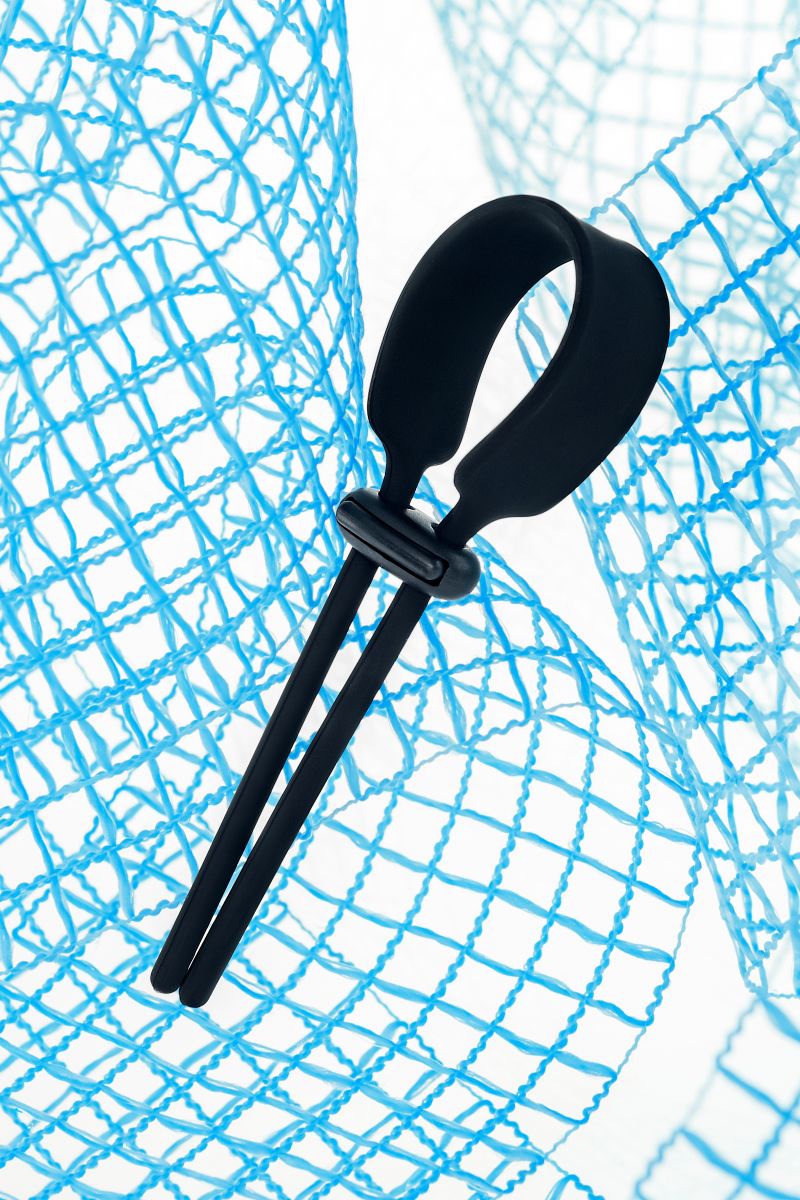 Черное эрекционное лассо на пенис Keb — изображение 9