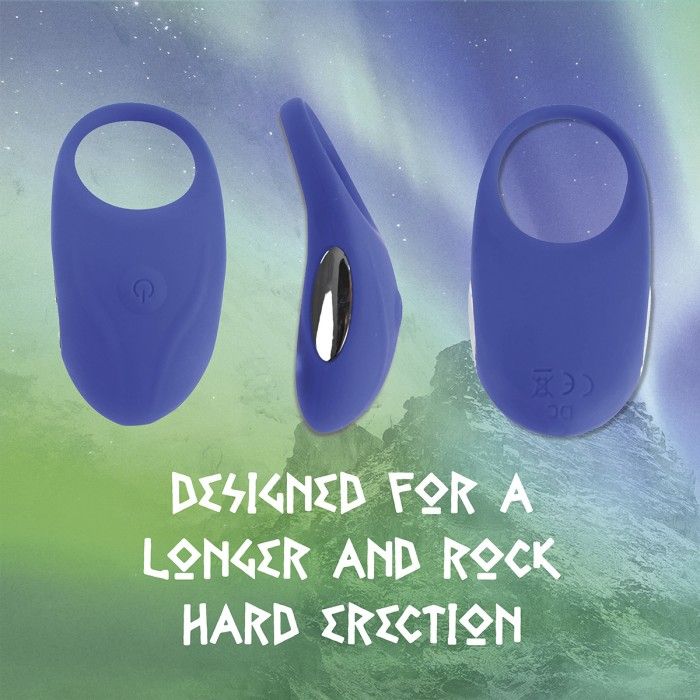 Синее кольцо с вибрацией Thor Cockring — изображение 3