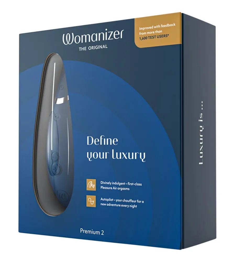 Синий клиторальный стимулятор Womanizer Premium 2 — изображение 6