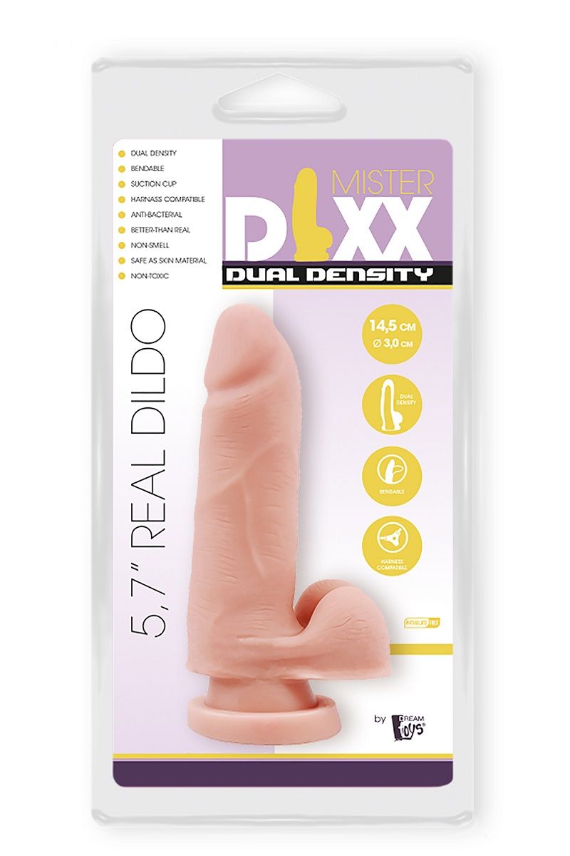 Телесный фаллоимитатор-реалистик Dual Density Dildo - 14,5 см. — изображение 4