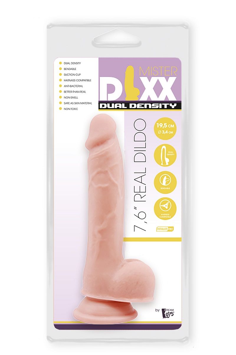 Телесный фаллоимитатор-реалистик Dual Density Dildo - 19,5 см. — изображение 4