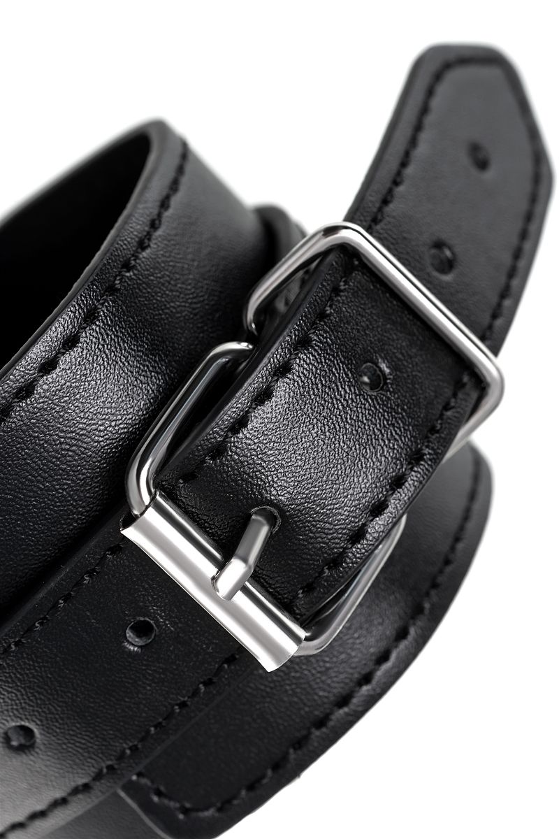 Черные оковы Anonymo из искусственной кожи — изображение 12