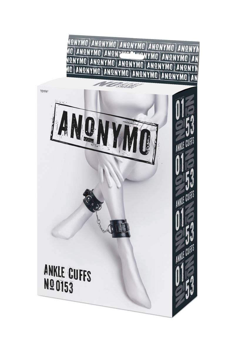 Черные оковы Anonymo из искусственной кожи — изображение 13