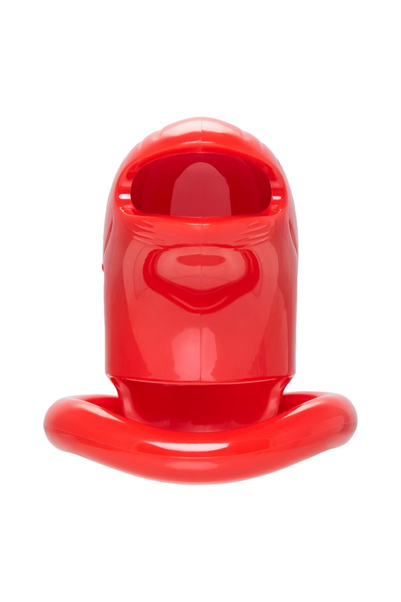 Красный мужской пояс верности из пластика — изображение 6