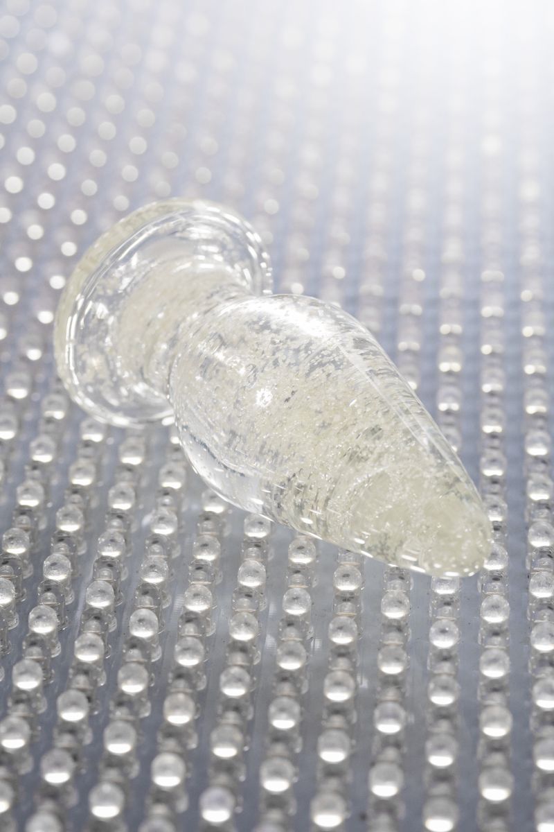 Прозрачная, светящаяся в темноте анальная втулка - 9,8 см. — изображение 10