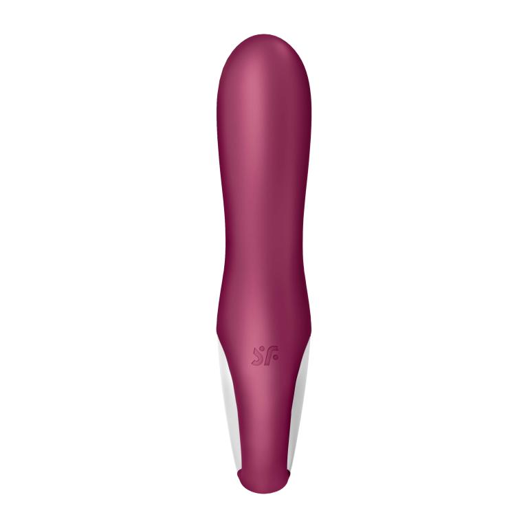 Малиновый вибратор-кролик Hot Bunny с функцией нагрева - 17,5 см. — изображение 6