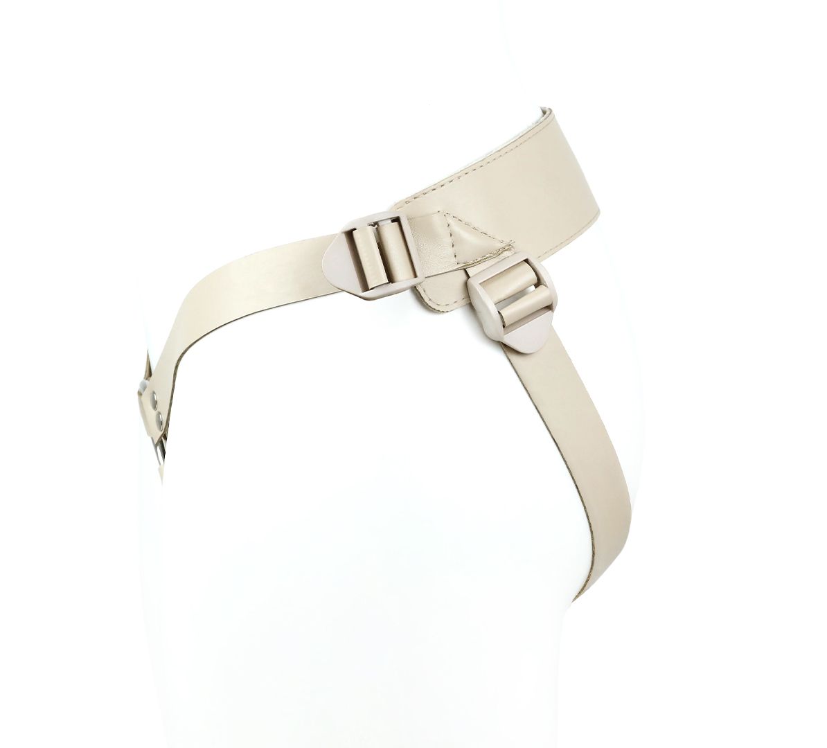 Поясной фаллоимитатор с мошонкой телесного цвета - 18 см. — изображение 7