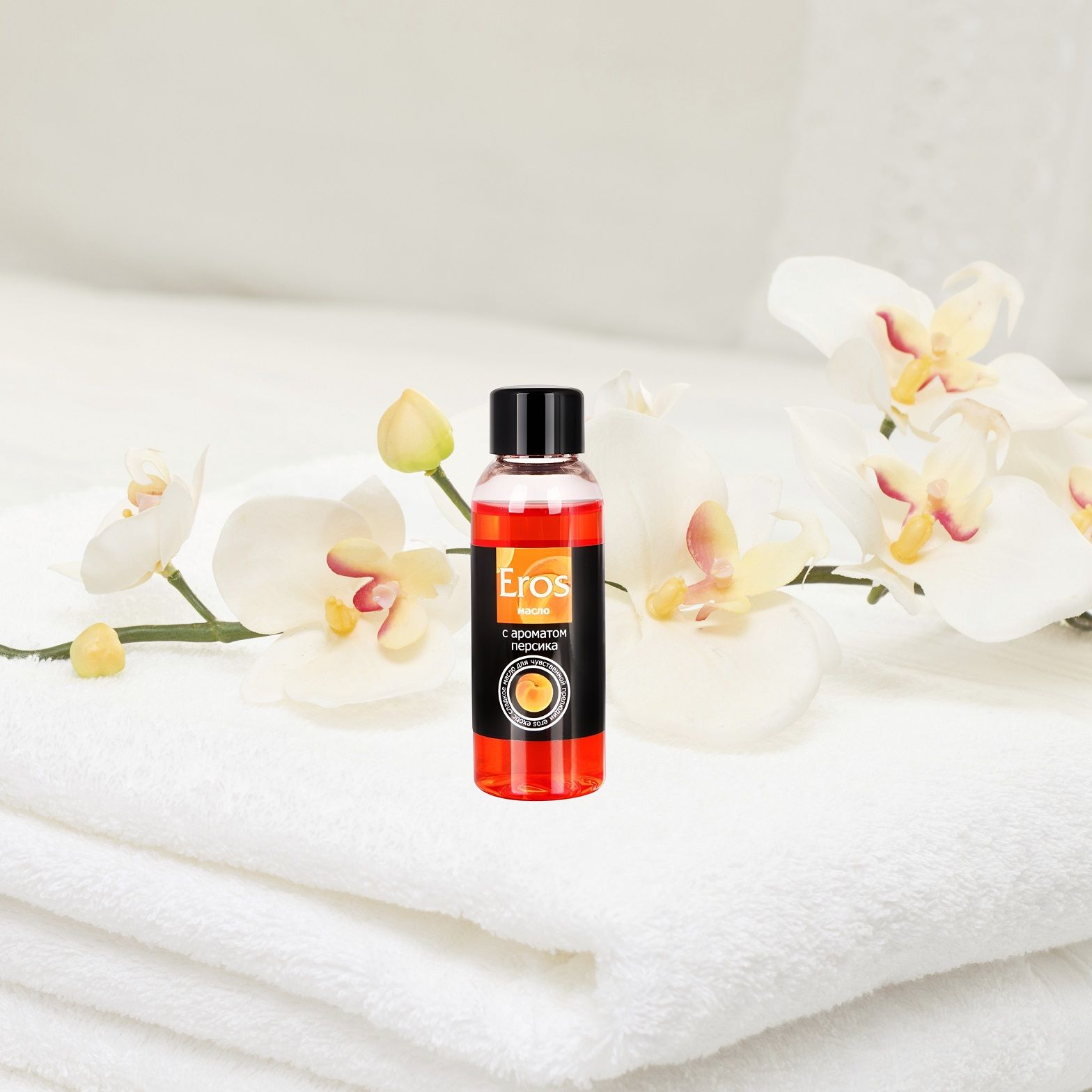 Массажное масло Eros Exotic с ароматом персика - 50 мл. — изображение 9