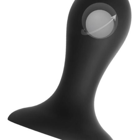 Черная анальная втулка Hidro S - 8,5 см.