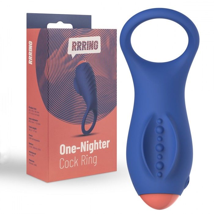 Синее эрекционное кольцо RRRING One Nighter Cock Ring — изображение 2