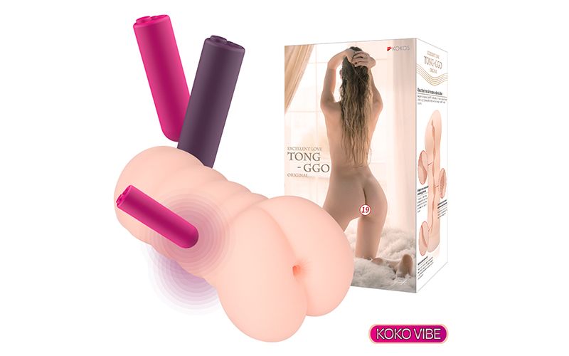 Телесный вибромастурбатор-анус Tong-ggo Auto — изображение 2