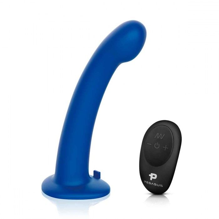 Синяя насадка Remote Control P-Spot G-Spot с черными трусиками - 20 см. — изображение 2