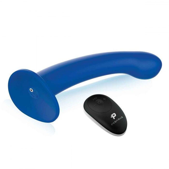 Синяя насадка Remote Control P-Spot G-Spot с черными трусиками - 20 см. — изображение 4