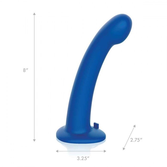 Синяя насадка Remote Control P-Spot G-Spot с черными трусиками - 20 см. — изображение 5