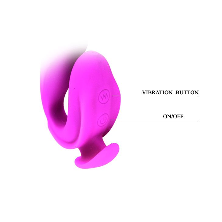 Перезаряжаемый вибромассажер с клиторальной стимуляцией - 21 см. — изображение 6