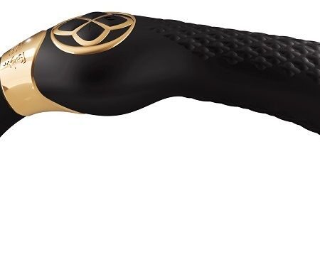 Черный двусторонний вибростимулятор ZOA - 26,5 см.