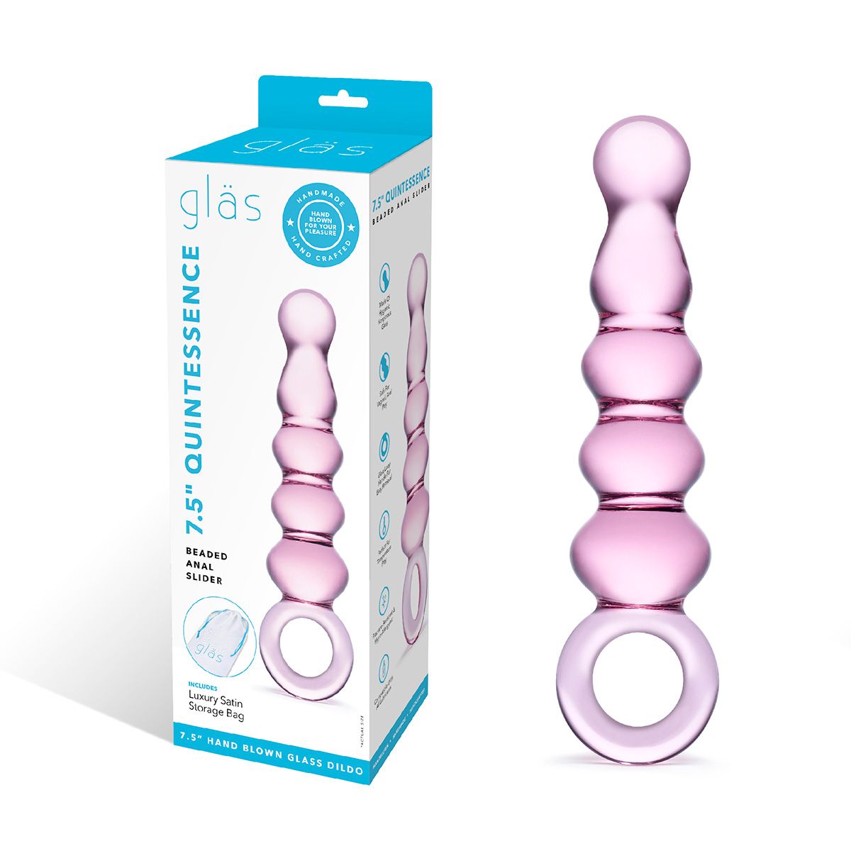 Розовый анальный жезл Quintessence Anal Slider - 19 см. — изображение 3