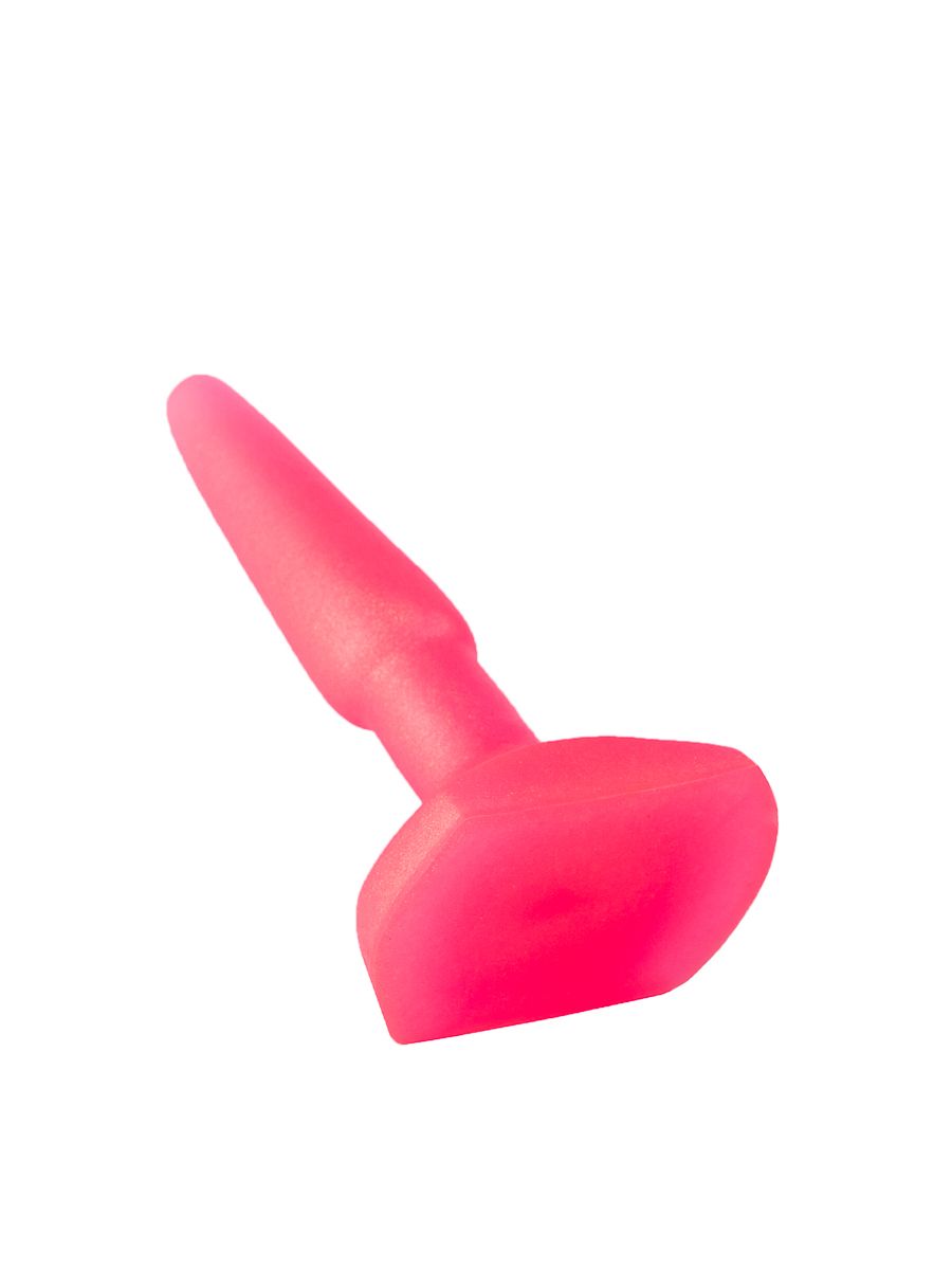 Розовый гелевый плаг на широком основании - 11,5 см. — изображение 4