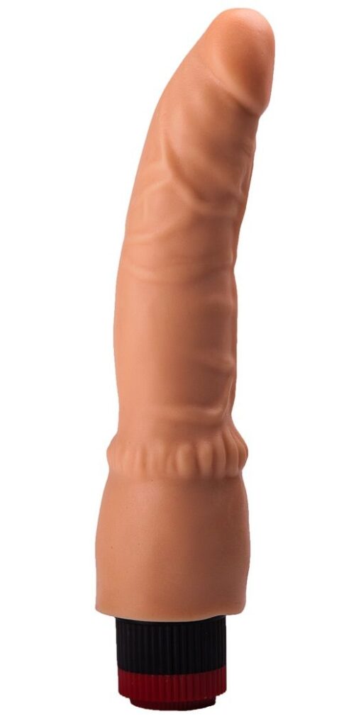 Гелевый вибратор без мошонки - 24,5 см.