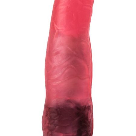 Розовый гелевый виброфаллос - 17,5 см.