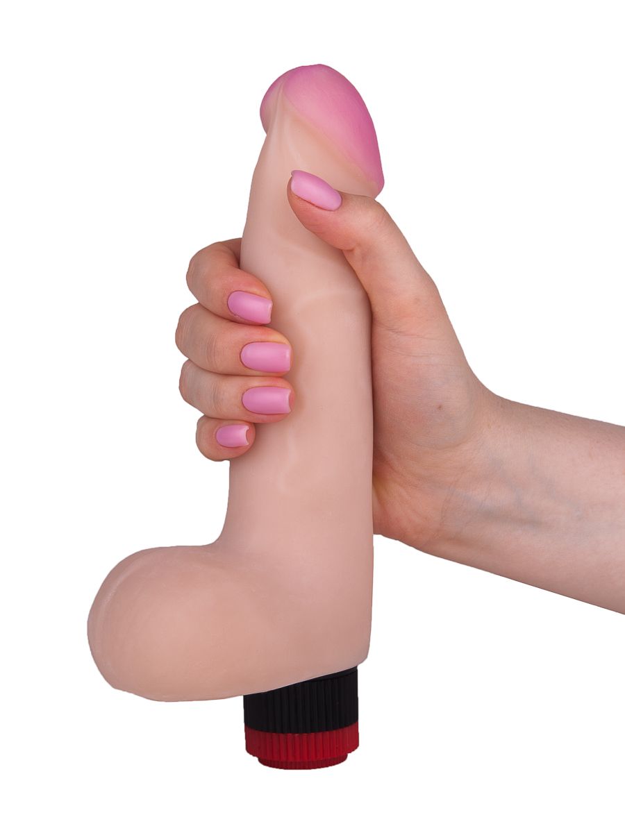 Реалистичный вибратор из материала неоскин - 22,7 см. — изображение 5