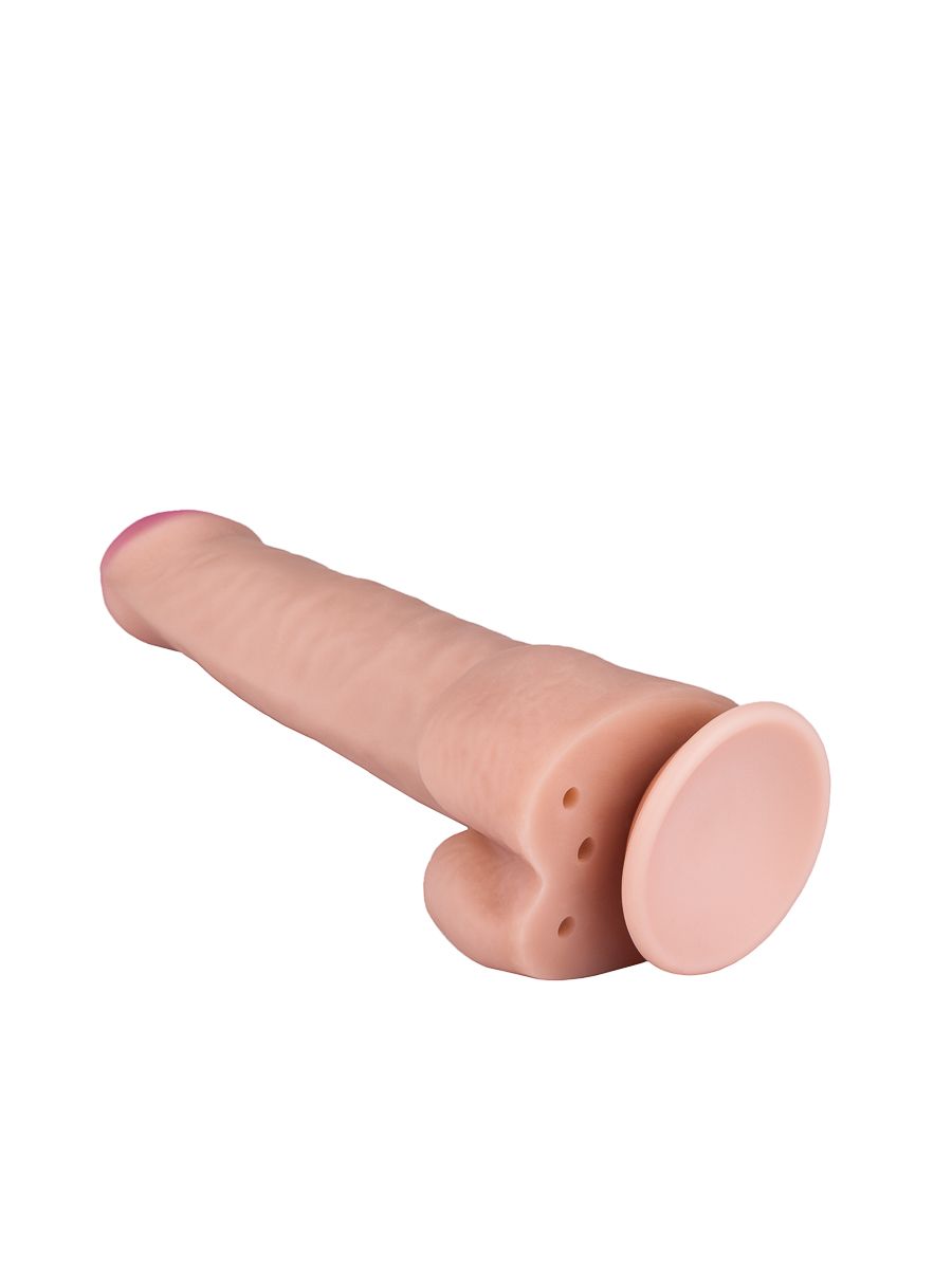 Фаллоимитатор с мошонкой на присоске - 21,3 см. — изображение 4