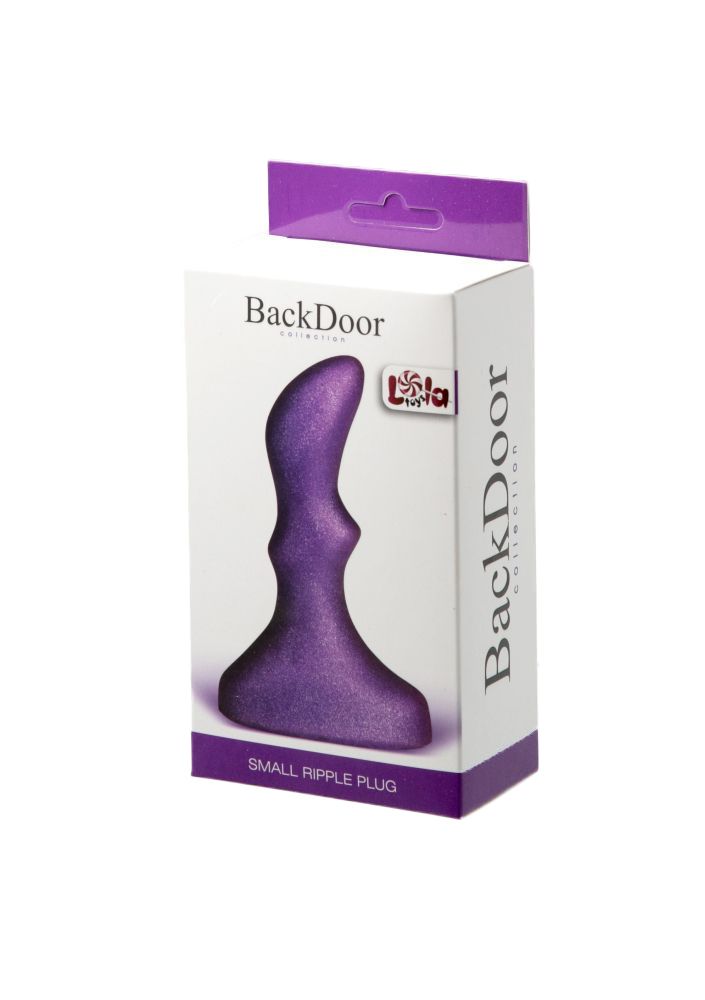 Фиолетовый анальный стимулятор Small ripple plug - 10 см. — изображение 3