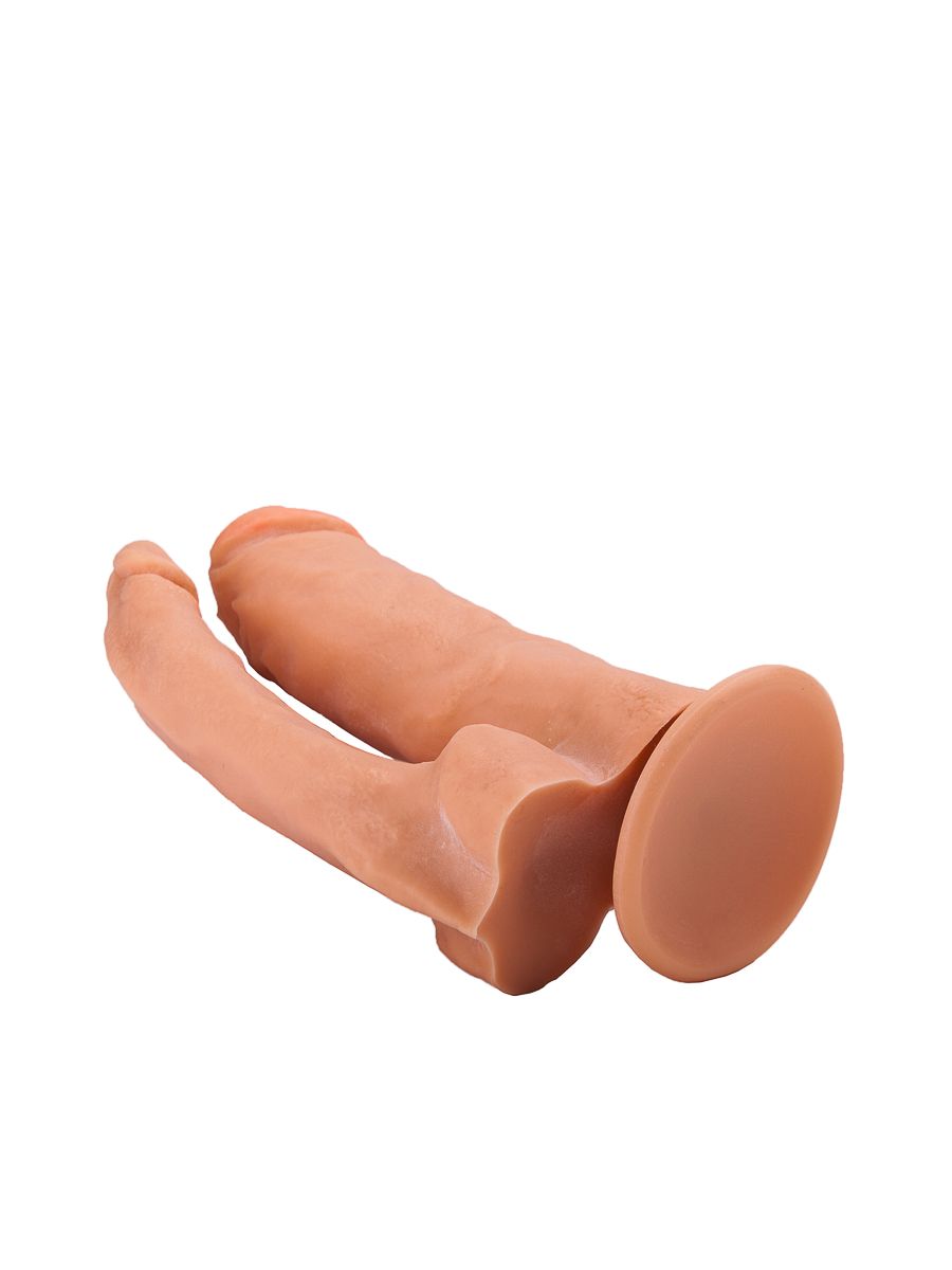 Двойной гелевый фаллоимитатор на присоске - 16,5 см. — изображение 6