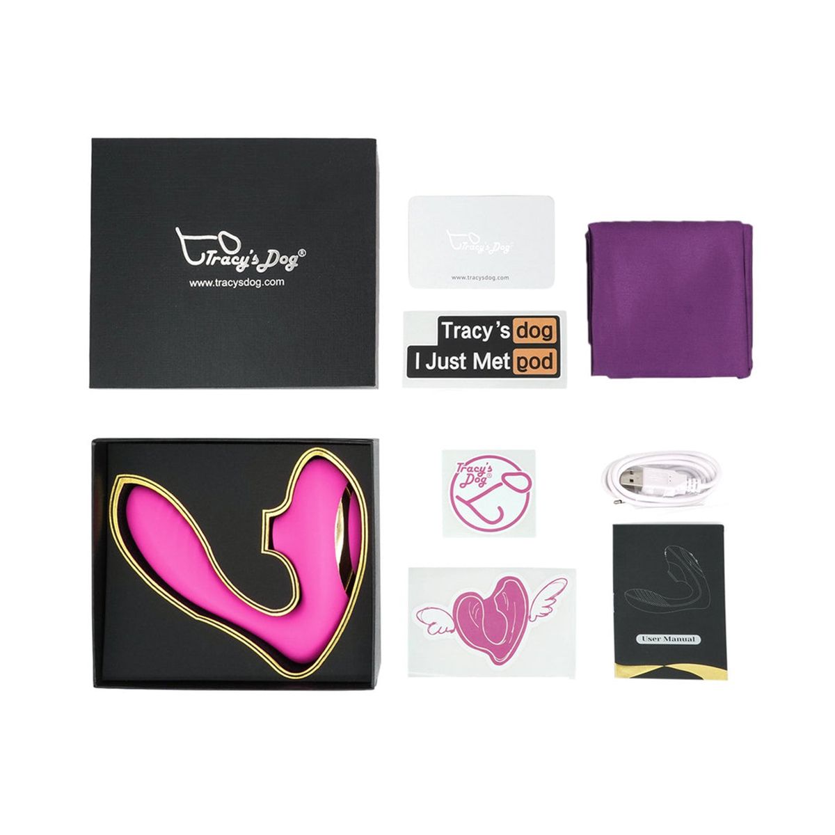 Розовый вибромассажер Clitoral Sucking Vibrator OG для стимуляции клитора и точки G — изображение 3