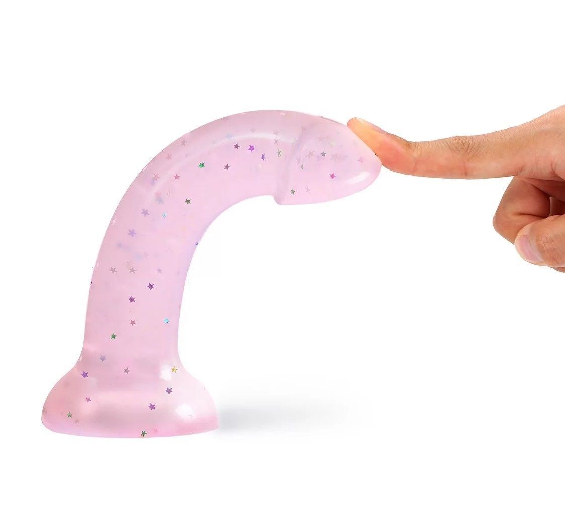 Фаллоимитатор из жидкого силикона Dildolls Starlight - 17,6 см. — изображение 3