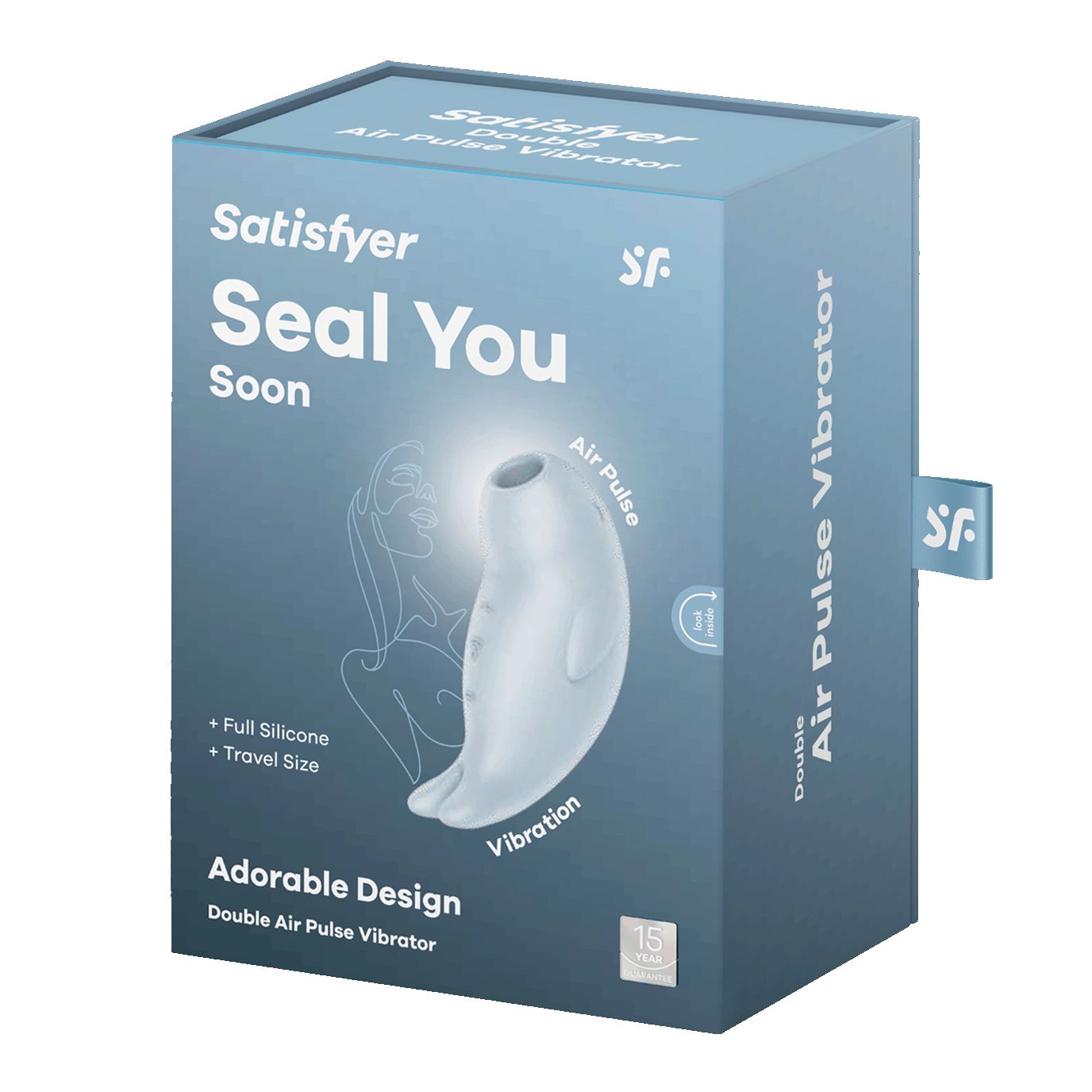 Нежно-голубой вакуумный стимулятор клитора Seal You Soon — изображение 2