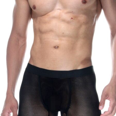 Черные полупрозрачные трусы-боксеры