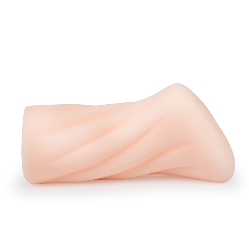 Эластичный компактный мастурбатор-вагина телесного цвета — изображение 4