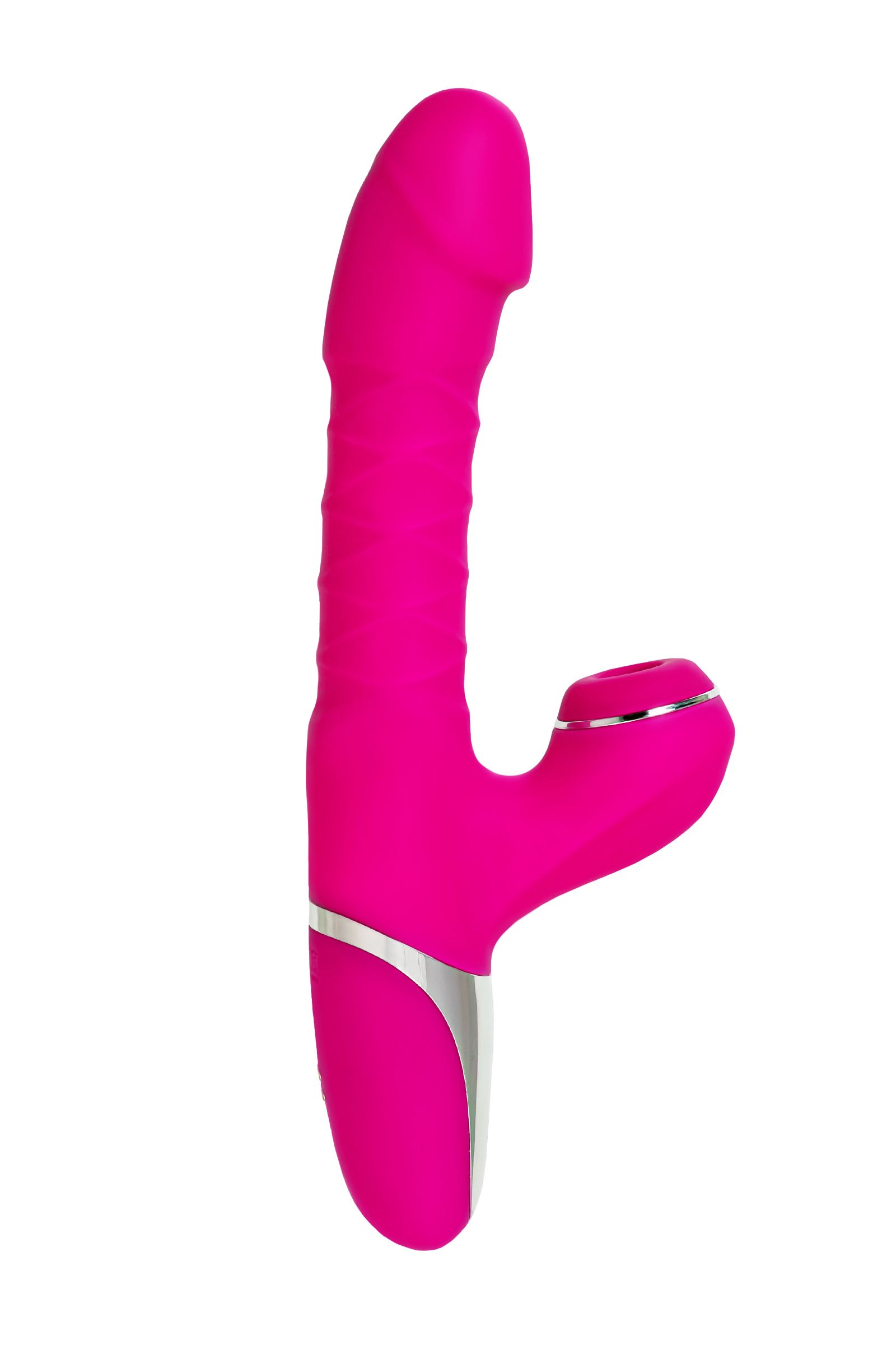 Розовый вибратор с вакуум-волновой стимуляцией клитора To-Frolly - 21,5 см. — изображение 4