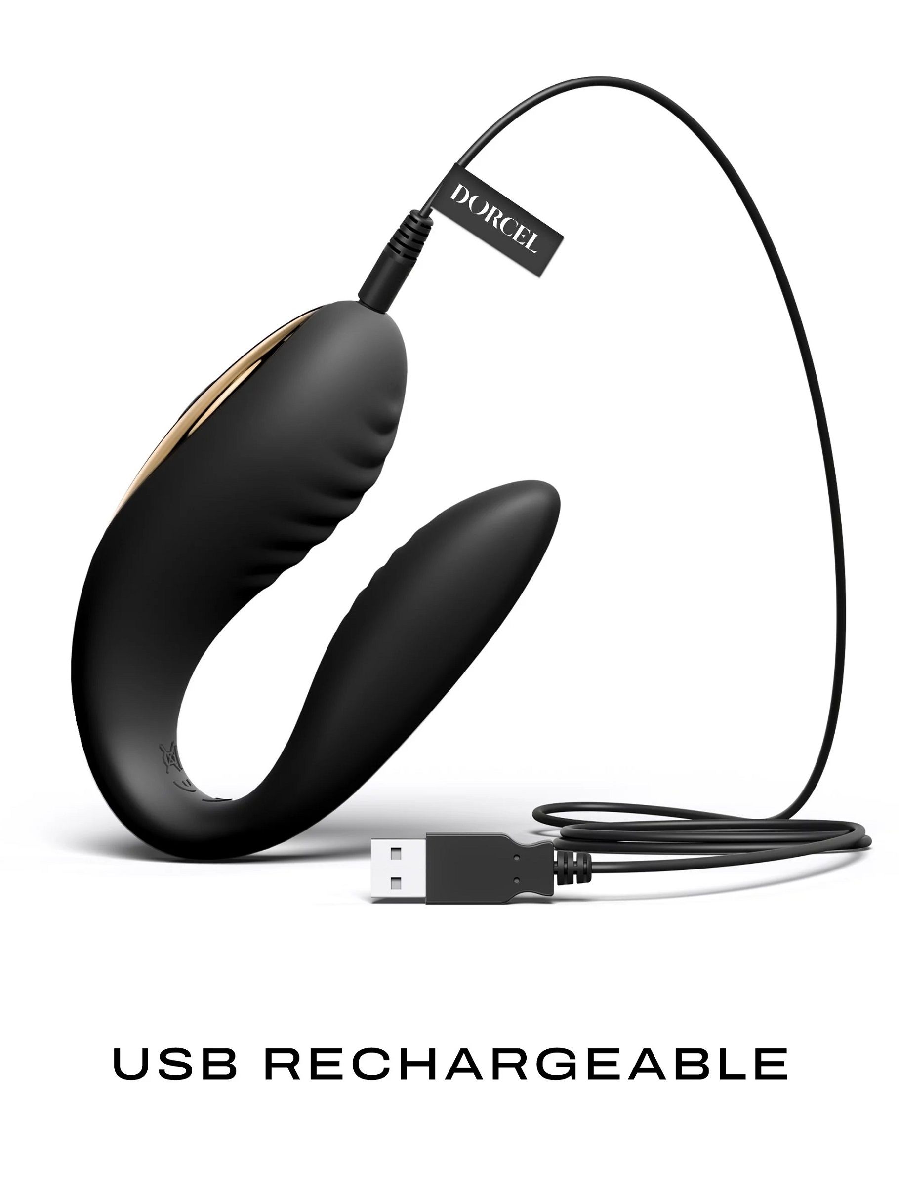 Черный вибратор для пар Perfect Lover с пультом ДУ — изображение 3